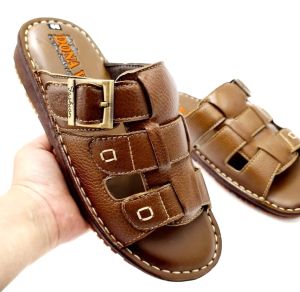 DÉP QUAI NGANG DA BÒ ĐÍNH KHUY THỜI TRANG N.3KD