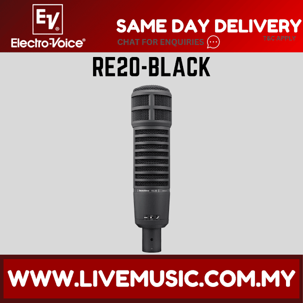 Electro-Voice RE20 Dynamic Broadcast Microphone with Variable-D