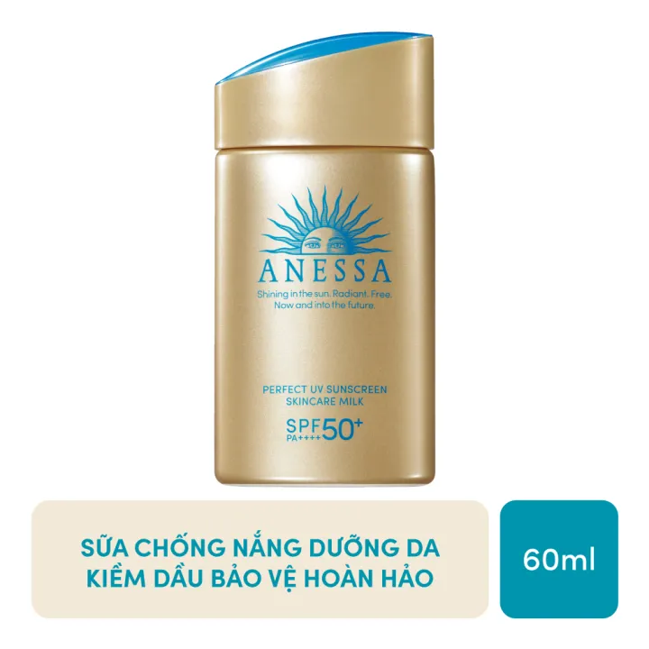 Sữa Chống Nắng Anessa Dưỡng Da Kiềm Dầu Perfect UV SPF50+ PA++++ 60ml