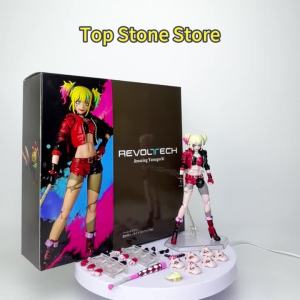 Revoltech Harley Quinn Action Figure Comic Suicide Squad Harleen Quinzel Figures 15cm PVC Model Toys Movable Collection