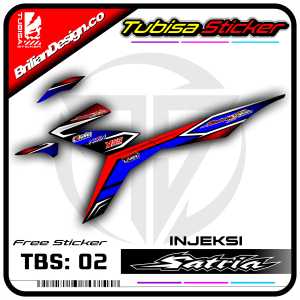 Sticker Striping Satria Fu 150 Injeksi - Stiker Striping Motor Satria Fu 150 Injeksi.TBS.SF.02
