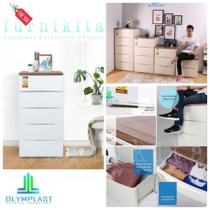 OLYMPLAST Lemari Pakaian Laci ODC Modern [OLYBOX]