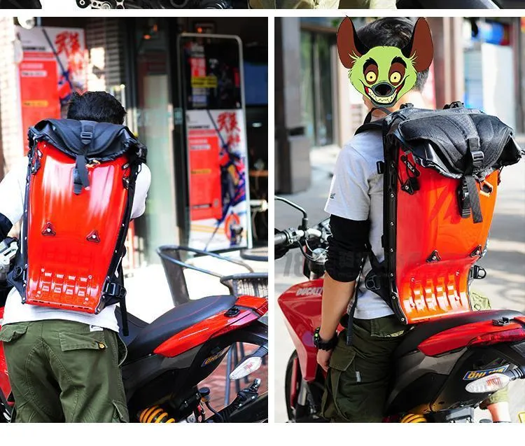 ANOKA backpack snail SNAIL hard shell backpack baby shell motorcycle riding  rider bag carbon fiber hard shell bag