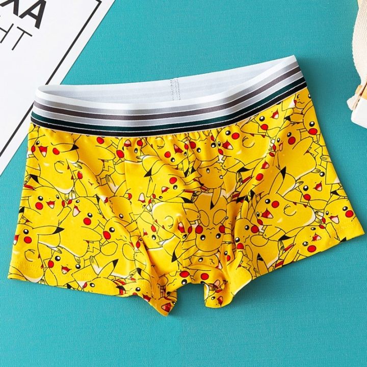 Pokemon Pikachu Children Cotton Underwear Cute Printing Panties Kids Short  Boxer Briefs Cartoon Print Summer Boy Underwear - AliExpress