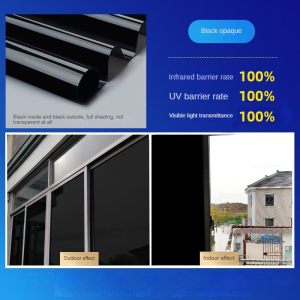 WEPHOTO Lớp Phủ Màu Đen Foer Window Tấm Dán Cửa Sổ Privacy Và Chống Nắng Màu Đen (Rất Tối)