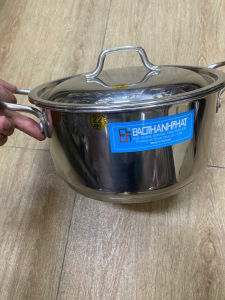 Nồi inox 3 đáy sử dụng bếp từ Bảo Thanh Phát 22cm