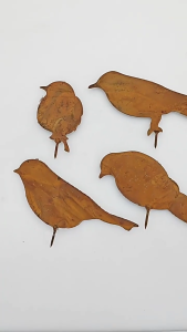 Trang Trí Gỉ Thỏ Tượng Cổ Phần Cho Rusty Vườn Parterre Decors đạo cụ chụp ảnh Đáng Yêu Bức Tượng Nhỏ