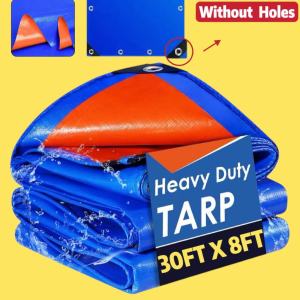 Believe Tolda Trapal Makapal Trapal Waterproof Makapal Roll Up Blue Sack Construction Cover Heavy-Duty Tarp Waterproof Heavy Duty & Lona Trapal Heavy Duty Blue Sack Trapal 1 Roll (Blue Sack Trapal Waterproof) Tarapal Waterproof Makapal for Pang Bubong