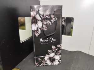 10pcs Thank you floral flower paper bag LPB2209L wedding gift bags size 10x7x21cm bag jamuan doorgifts bags goodies bags Colorful Wedding Decoration