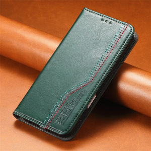 Flip Strong Magne Leather Cards Solt Wallet Book Case For iPhone 16 Pro Max 16e 17 Air 15 Plus 14 13 12 Flip Bag Stand Cover