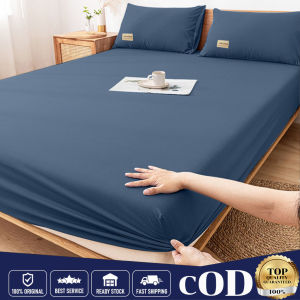 【ship in 24h】Hotel Premium Cotton 3in1 Queen King/2in1 Single Size Fitted Bedsheet Set Bedding Bedsheet 650 TC Getah Keliling With Pillow Case (Cadar Murah)