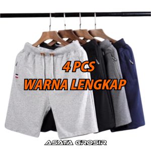 Celana Baby Terry Pria 5 Pcs 100 Ribu Celana Pendek Sport Zipper Fleece Murah Best Seller