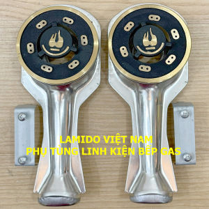 COMBO 2 Bộ Họng đầu đốt bếp gas l Ống điếu l Mâm chia lửa Sen đồng 43 - 78mm - MS01 - FUJISHI - ( Kèm Bass gắn + Vít) - [ Phụ kiện bếp ga linh kiện thay thế bếp đôi đơn ]