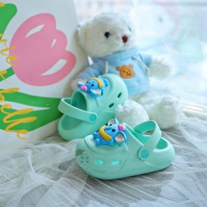 Ann.Fashion รองเท้าเด็ก รองเท้ารัดส้นเด็ก รองเท้าหัวโต พื้นนุ่มมาก น้ำหนักเบา มีกันลื่น แต่งตุ๊กตาช้าง #sd018