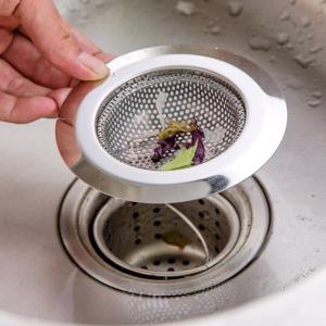 Deyln 7cm/9cm/11cm Kitchen Sink Strainer Drain Hole Filter Trap Metal Sink Strainer Stainless Steel Bath Sink Drain Waste Screen