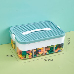 [SG Ready Stock] LEGO Storage Box 1-3 Layers Multifunctional Toy Storage Box with Lid Storage Box