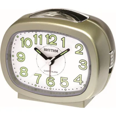 Đồng hồ báo thức Rhythm CRE219NR18 Value Added Beep Alarm Clocks (Vàng)
