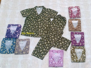 Đồ bà giàđồ mặc nhà cho bà đồ bộ mặc nhà cổ bẻ  nhiều họa tiết đẹp dành cho người lớn tuổi chất vải thun atiway loại1