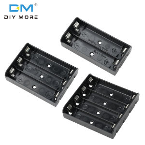 กล่องแบตเตอรี่2 /3 /4 18650พร้อมที่ยึดสล็อตแบตเตอรี่แผ่นแบบสปริงชุบนิกเกิลเหมาะสำหรับรุ่นปลั๊กอิน18650แบบแบนแบตเตอรี่ลิเธียมทรงกระบอก Pcb