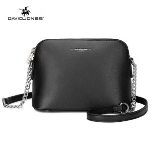 David Jones Paris women shoulder bag pu leather female crossbody bag small spring chain lady handbag