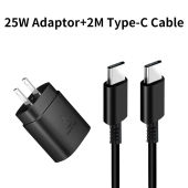 For Samsung 25W Type C to Type C 3A Super Fast Charging Wall Charger PD 3.0 Adapter for Galaxy S20 S20+ S21 Ultra Note 20