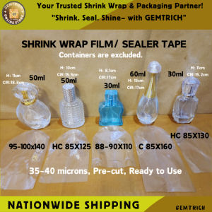 200pcs Shrink Wrap Plastic Packaging Shrinkable Sealer Tape for Perfume Glass Bottle 30-60ml