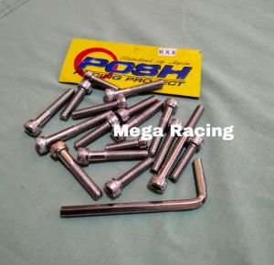 Baut blok block mesin RX King full set isi 17pcs free kunci L