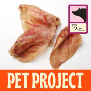 Pet Project หูหมูอบแห้ง 100% Natural (แพ็ค 3 ชิ้น)