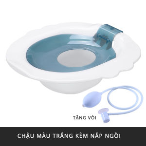 Chậu Xông Rửa vệ sinh trong suốt dành cho người già chậu rửa mông xông vùng kín cho nam và nữ đồ dùng phòng tắm BABO TBB105