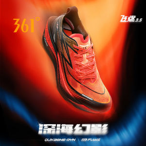 [20KM+]361 Degrees Flame 3.5 Professional Marathon Running Shoes Full Palm Carbon Plate Racing PB Shock Absorbing Sports Shoes Training Shoes 672512215F （2）