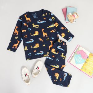 Peachbello Piyama Kaos Anak Laki-Laki Motif Hewan