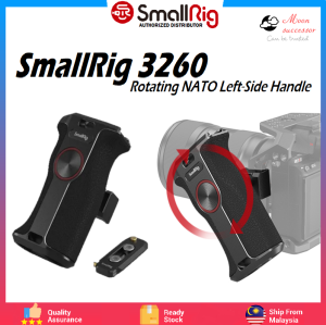 Smallrig 3260 Rotating NATO Handle Left Side Side Side Handle Frame Handgrip with NATO rail 360-Degree