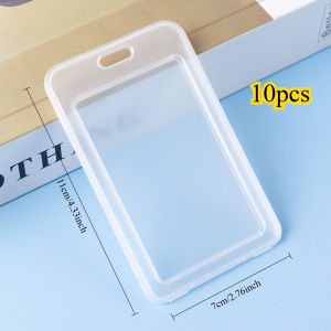 Waterproof Transparent Card Cover Double Sided ID Set PVC ID Card ID Hanging Tag Card Set