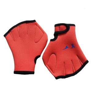 1pair Fitness Water-Repellents Gloves Swimming Webbed Mittens Training Gloves for Enhancing Swimming Speed