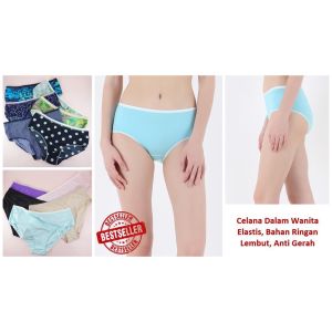 Celana Dalam Wanita / Pakaian Dalam Underwear Midi Elastis Ringan Lembut S999 S905