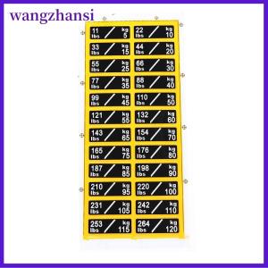 wangzhansi 1 tấm trọng lượng nhãn dán nhãn cho thiết bị tập thể dục Phụ kiện thiết bị điện Nhãn