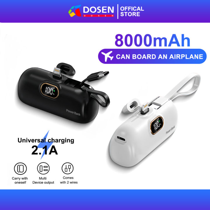 DOSEN Original Power banks 6000mah 8000mAh iPhone/Typec output Support for multiple devices 5V