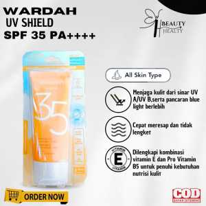 Sunscreen Wardah SPF 35 PA+++ Wardah Sunscreen 40ml UV Essentinal Gel Sunscreen Tabir Surya Wajah 0% Alcohol