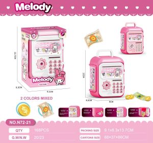 [READY] ATM Machine Unlock with Card & Fingerprint Tabung Simpanan ATM Password Safe Box Kuromi Melody Design ATM Tabung Music Coin Bank 存钱罐