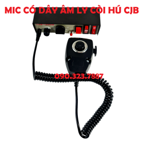 Riêng Míc có dây  cho âm ly còi hú CJB 200300400 w. Hàng bóc máy. Micro cho Amply cjb200