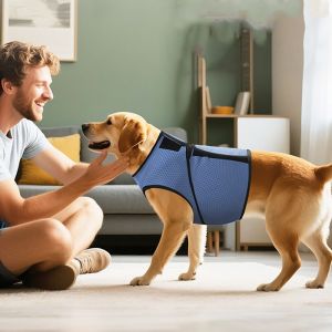 ZXCE Breathable Dog Anxiety Vest Secure Adjustable Dog Chest Back Clothing Practical Soft Pet Calming Shirt For Dogs