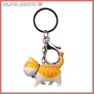 CISWGE New Lovely Cat Kitten Keychain Keyring Handbag Pendant Ornament Kids Toy Gift