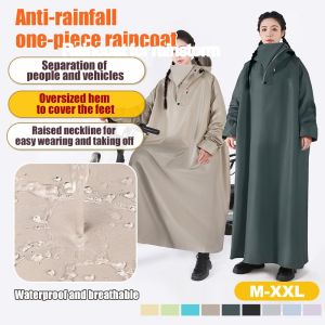 German Quality Raincoat Single Electric Battery Car Men and Women Adult Wear Long Full Body Anti-Rainstorm Integrated Raincoat电动车雨衣全身一体式