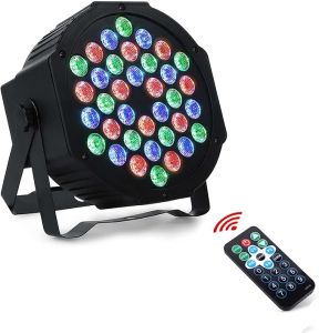 Dj Lights 36 LED Par Lights Stage Lights with Sound Activated Remote Control & DMX Control Stage Lighting Uplights for Wedding Club Music Show Christmas Holiday Party Lighting