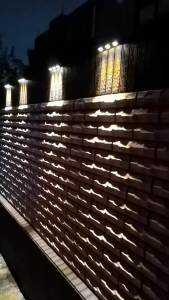 New Led Solar Fence Light Outdoor Waterproof Automatic Sensor garden villa decoration Wall Lamp for home Courtyard Gate village Street