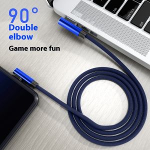 SeasTina đôi uốn cong loại USB cáp C cho Android và sạc iPhone truyền