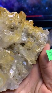 Đá thạch Anh vàng Citrine thanh tẩy thiền định tarot cực mạnh Clear Quartz Natural 372