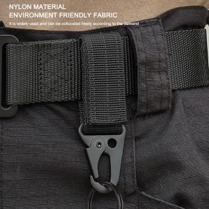 2pcs Nylon Ribbon Fixed Buckle Keychain EDC Outdoor Waist Fastener Hook