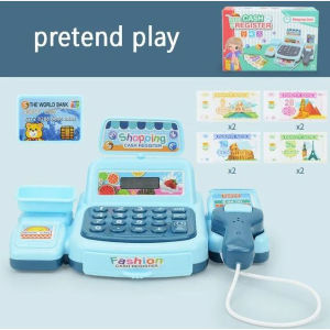 #Readystock Cashier Machine Toys Pretend Play Set Supermarket kids Play House Toys Casher Mainan Budak supermarket
