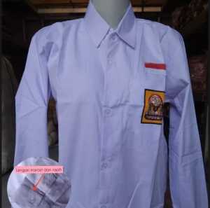 baju putih smp lengan panjang kemejan anak smp polos seragam anak smp kain oxford